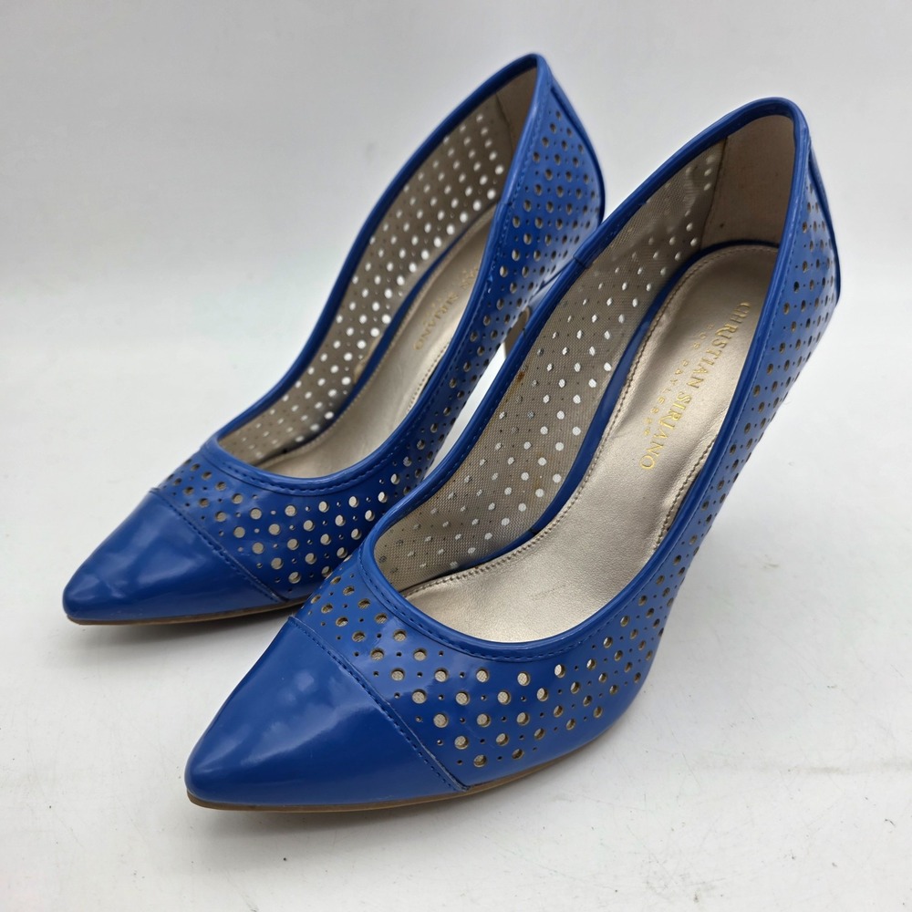 Christian Siriano Royal Blue Pointed Toe Stiletto Pumps Heels Women's 7.5
